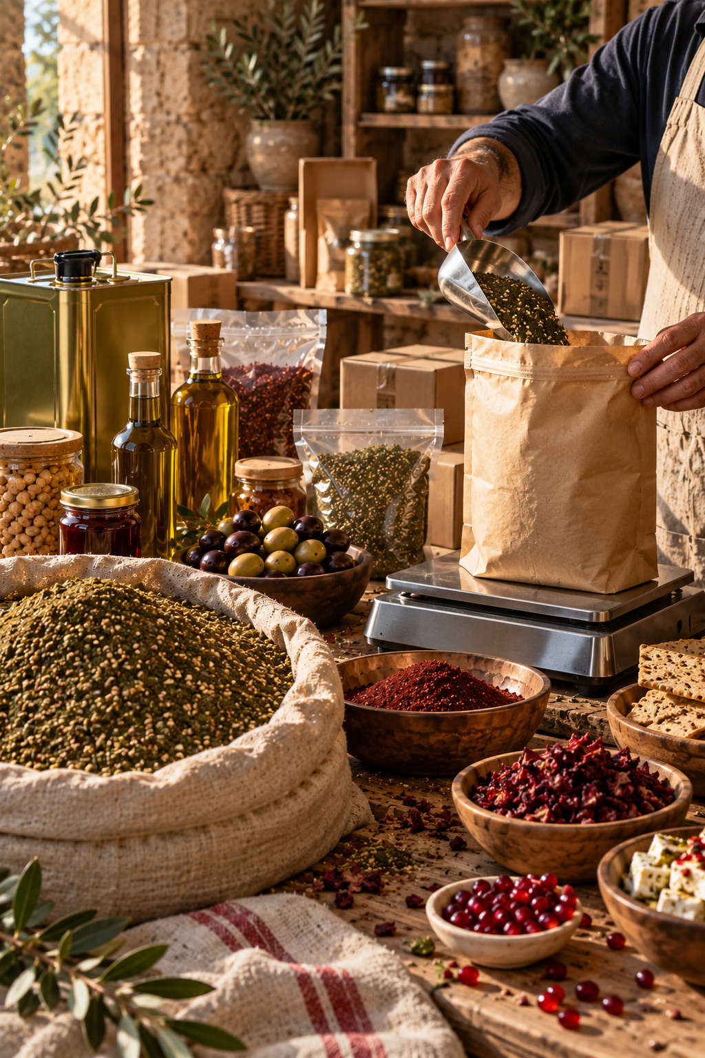 Preparing herbs and pantry products in commercial formats