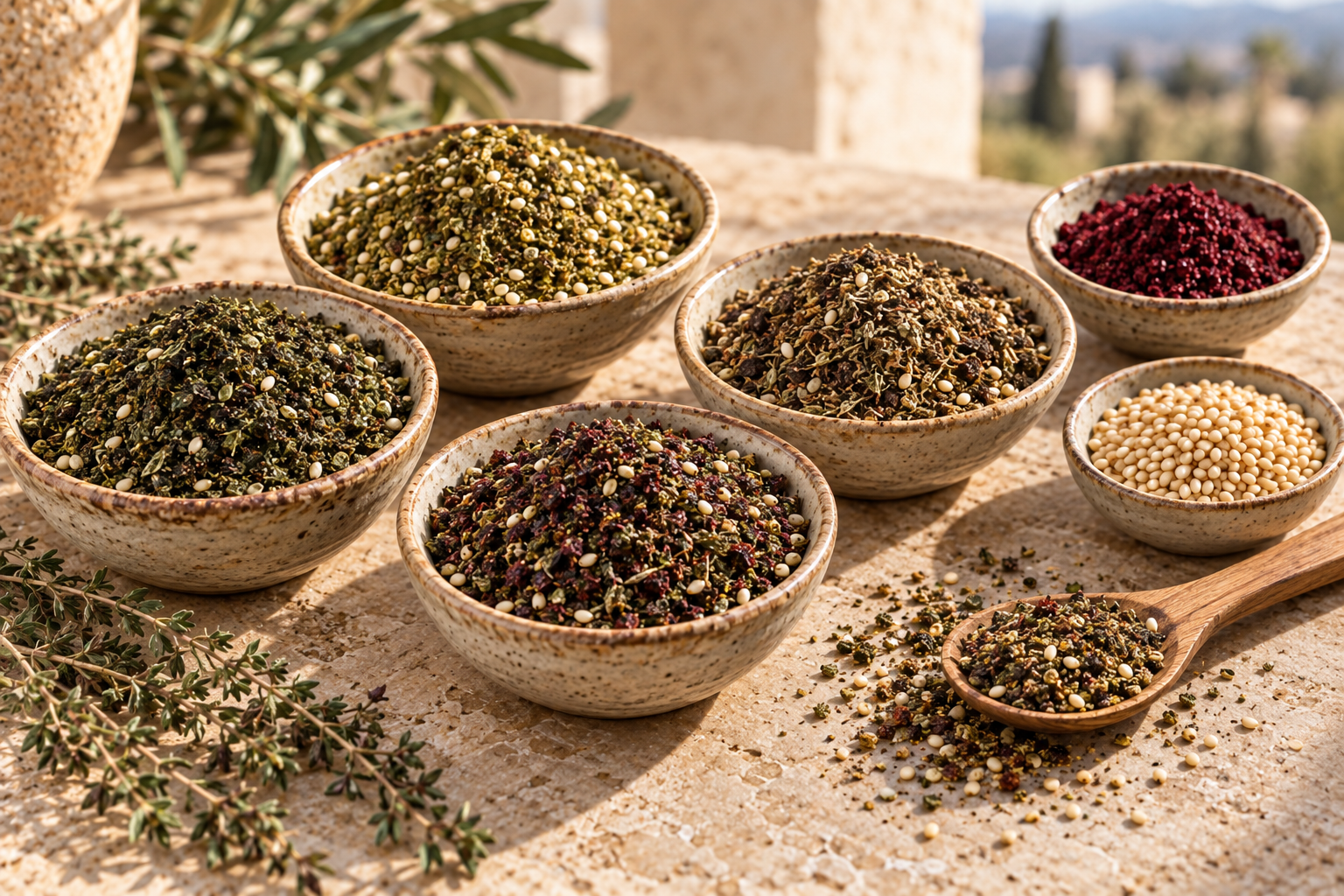 Za’atar, sesame and Lebanese spices